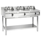 Wokkookplaat | Gas | 3 Branders | 34.5kw | 1500x600x960(h)mm