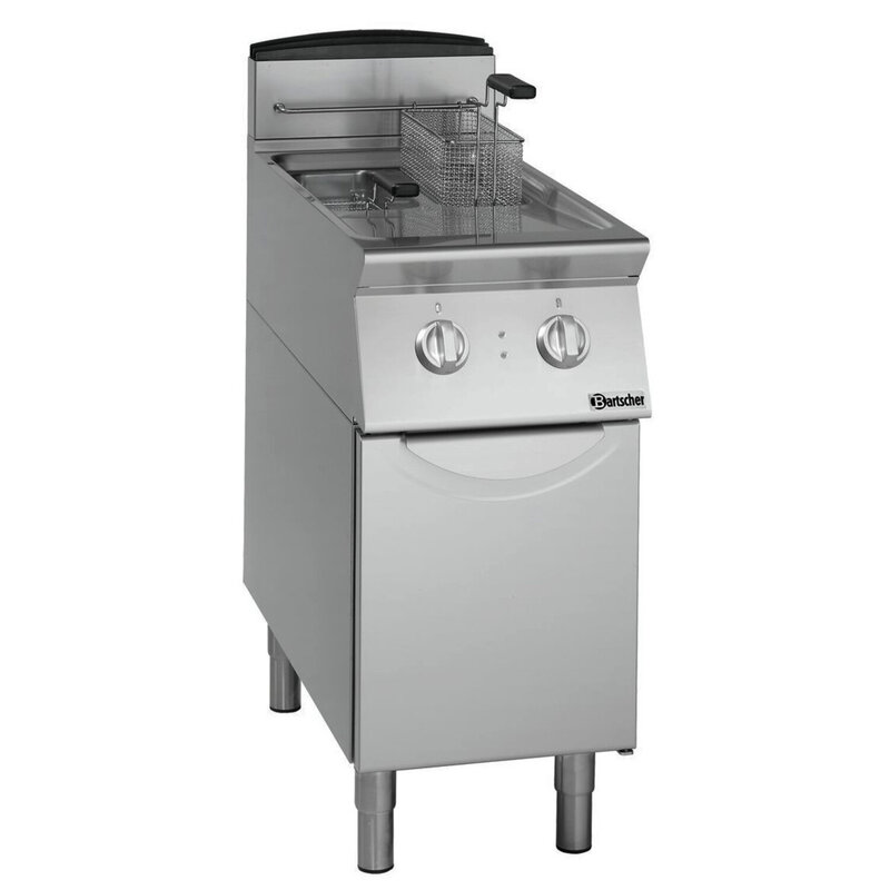 Friteuse | Serie 700 | Elektrisch | 8+8l | 140°c/190°c | 14kw (400v) | Aftapkranen | 400x700x850(h)mm