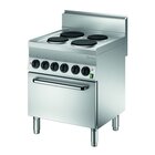 Fornuis | Elektrisch | 4 Kookplaten | 2x 2.6kw + 2x 1.5kw | Elektrische Oven | 4.3kw | 700x650x870(h)mm