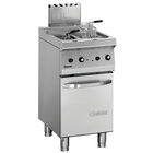 Friteuse | Serie 700 | Gas | 7+7l | 100°c/190°c | 11kw | Piëzo Ontsteking | Aftapkranen | 400x700x850(h)mm