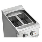 Friteuse | Serie 700 | Elektrisch | 9+9l | 100°c/190°c | 15kw (400v) | Aftapkranen | 400x700x850(h)mm