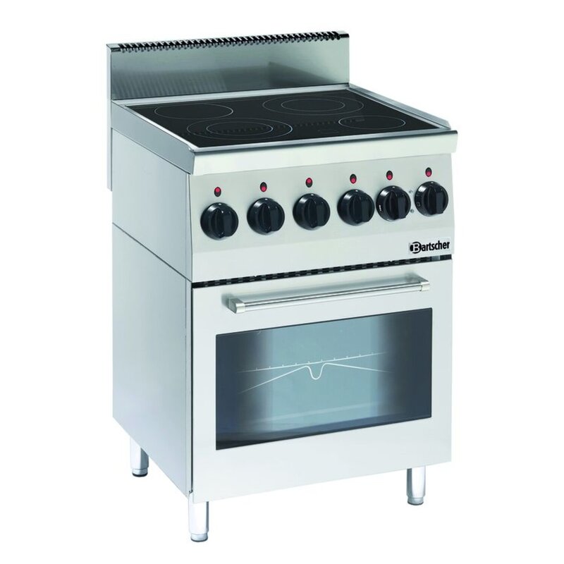 Fornuis | Keramisch | Elektrisch | EO | 4 Kookplaten | 2x 2.5kw + 1x 1.8kw + 1x 1.2kw | Elektrische Oven 2.2kw | 600x600x900(h)mm