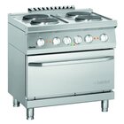 Fornuis | Elektrisch | B800 | 4 Kookplaten | 4x 2.6kw | Elektrische Oven | 2/1 GN | 5.4kw | 800x700x850(h)mm