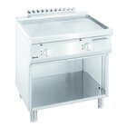 Bakplaat/grillplaat | 700 B800 00 | Bakplaat 1/2 Glad 1/2 Geribbeld (b)720x(d)445mm | 10kw | 800x700x850(h)mm