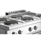 Fornuis | Elektrisch | Ebo | 6 Kookplaten | 6x 2.6kw | Elektrische Oven | 1/1 GN | 58l | 3.65kw | 1200x700x850(h)mm