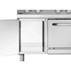 Fornuis | Elektrisch | Ebo | 6 Kookplaten | 6x 2.6kw | Elektrische Oven | 1/1 GN | 58l | 3.65kw | 1200x700x850(h)mm