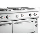 Fornuis | Elektrisch | Ebo | 6 Kookplaten | 6x 2.6kw | Elektrische Oven | 1/1 GN | 58l | 3.65kw | 1200x700x850(h)mm