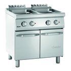 Pastakoker Elektrisch Op Onderstel 2x 24l | Ingebouwde Aftapkraan | 14kw | 800x700x850(h)mm