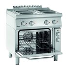 Fornuis | Elektrisch | EO | 4 Kookplaten | 4x 2.6kw | Elektrische Oven 1/1 GN 58l 3.7kw | 800x700x850(h)mm