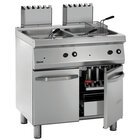 Friteuse | Serie 700 | Gas | 15+15l | 100°c/190°c | 30kw | Piëzo Ontsteking | Aftapkranen | 800x700x850(h)mm