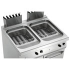 Friteuse | Serie 700 | Gas | 15+15l | 100°c/190°c | 30kw | Piëzo Ontsteking | Aftapkranen | 800x700x850(h)mm