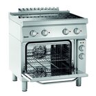 Fornuis | Elektrisch | Ebo | 4 Kookplaten | 4x 2.3kw | Elektrische Oven | 1/1 GN | 58l | 3.6kw | 800x700x850(h)mm