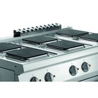 Fornuis | Elektrisch | Ebp | 6 Kookplaten | 6x 2.6kw | Elektrische Oven | 1/1 GN | 58l | 3.65kw | 1200x700x850(h)mm