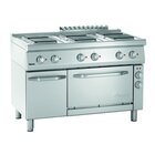 Fornuis | Elektrisch | Ebp | 6 Kookplaten | 6x 2.6kw | Elektrische Oven | 1/1 GN | 58l | 3.65kw | 1200x700x850(h)mm