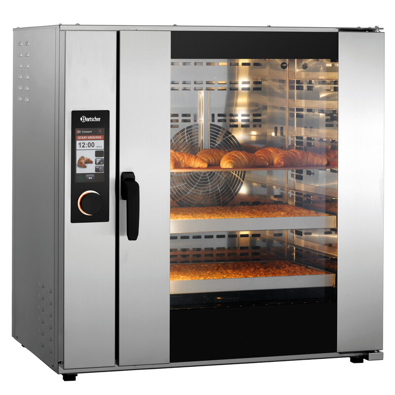 Modulaire Bakkerij Oven | Hc6040 | 8 Niveaus (en600x400) | Elektrisch | 30°c/250°c | 19.1kw (400v) | Bevochtiging (automatisch) | Zelfreiniging | Stapelbaar | Touchscreen + Wifi | 980x900x1000(h)mm