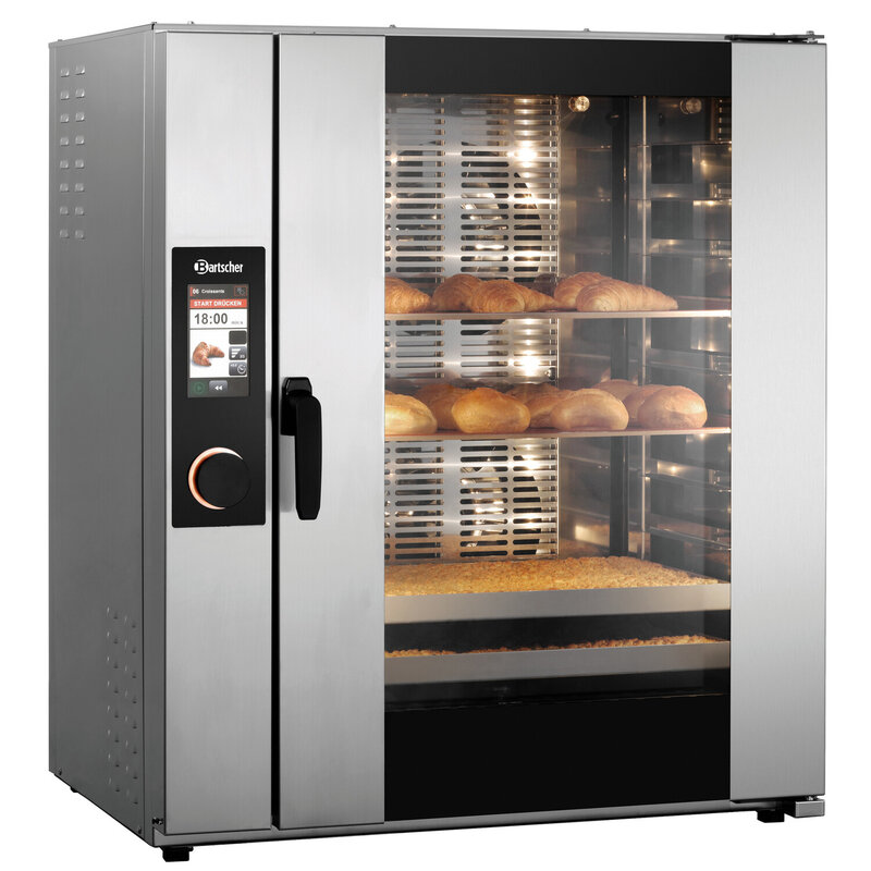 Modulaire Bakkerij Oven | Hc6040 | 10 Niveaus (en600x400) | Elektrisch | 30°c/250°c | 20.3kw (400v) | Bevochtiging (automatisch) | Zelfreiniging | Stapelbaar | Touchscreen + Wifi | 980x900x1130(h)mm