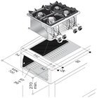 Gas Kookunit 4 Br. 14kw