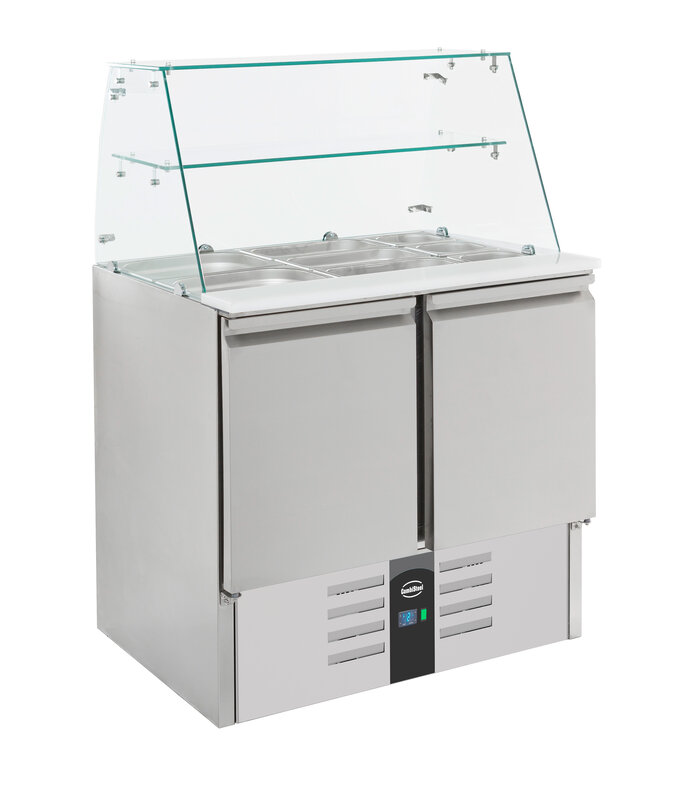 Gekoelde Saladette Glasopstand 2 Drs