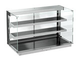 Drop-in Warmvitrine Keramisch Recht - Zwart 3/1