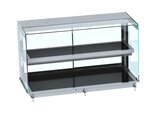 Drop-in Warmvitrine Keramisch Recht - Zwart 4/1