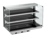 Drop-in Wandmodel Warmvitrine Keramisch Recht - Zwart 5/1