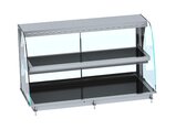 Drop-in Warmvitrine Keramisch Gebogen - Zwart 4/1