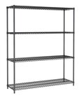 Stelling 4 Levels 1500 Zwart Demontabel