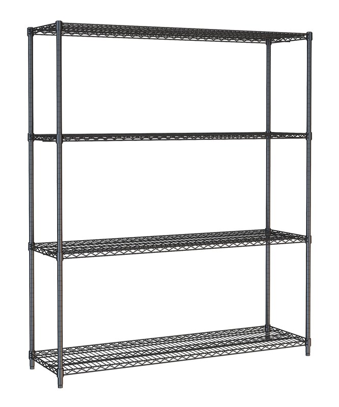 Stelling 4 Levels 1500 Zwart Demontabel