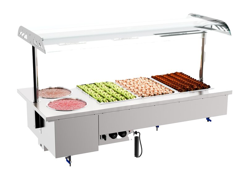 Drop-in Bain-marie Met Bowls 3/1