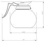 Glazen Koffiekan 1.8l