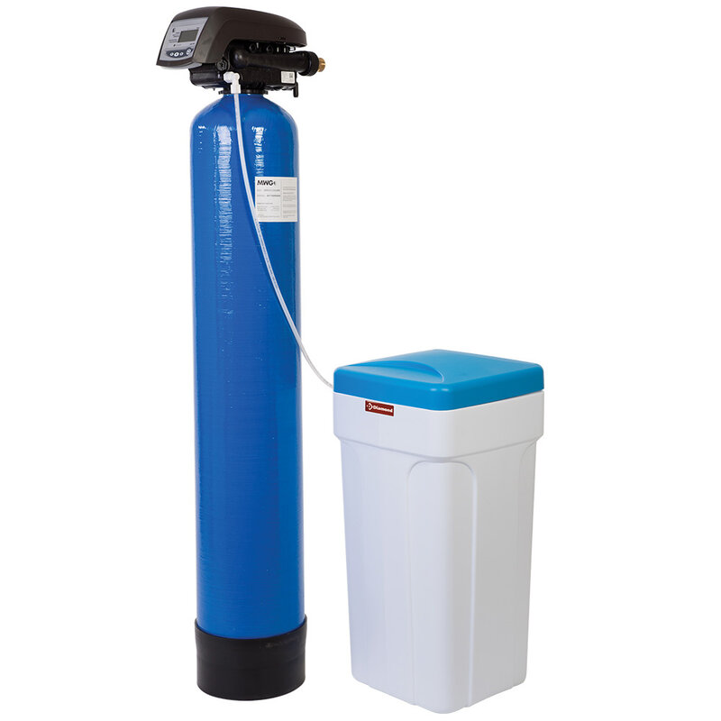 Waterontharder Chrono - en Volumemeter, 50l., Met Uitwendige Fles