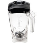 Vierkante Lexan Beker 2 Liters Met Deksel en Mes (2 Bladen)