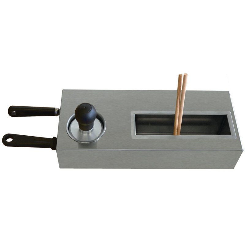 Kit Van 2 Houten Spatels, 2 x  "t"-vorm, Reinigingsstempel