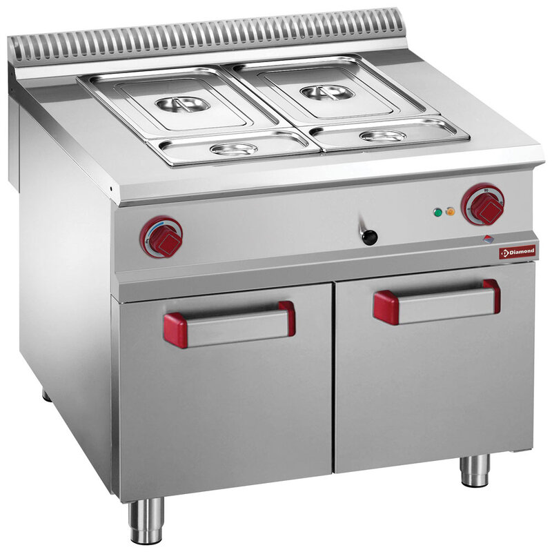 Elektrische Bain-marie 8 GN 1/3 H.150 Mm, Open Kast