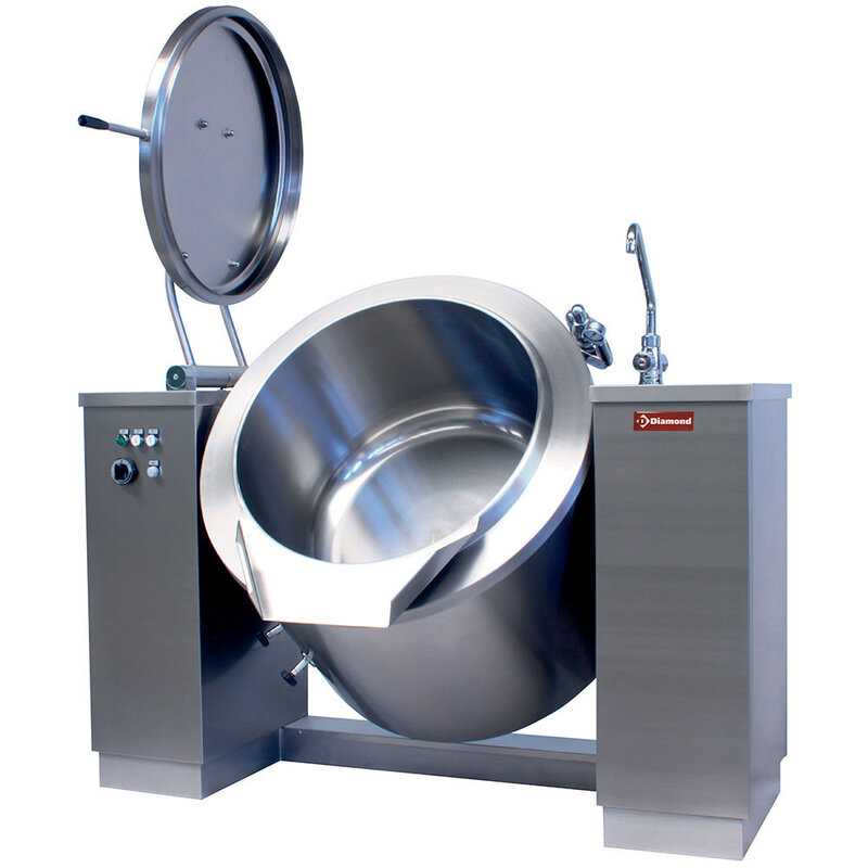 Elektrische Kantelbare Kookketel 300 Liter, Indirecte Verwarming