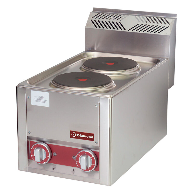 Elektrisch Kookfornuis 2 Platen, -top-