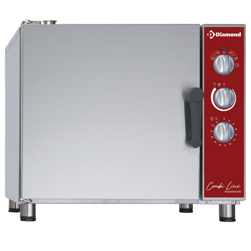 Elektrische Oven, Opwarmen en Behouden Van Temperatuur 5x GN 1/1 + Bevochtiger