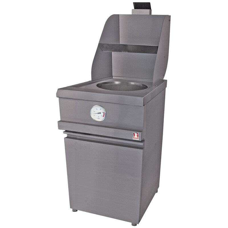 Gasfriteuse Heavy Duty, 1  Ronde Kuip, Mechanisch