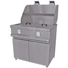 Gasfriteuse Heavy Duty, 2 Ronde Kuipen, Mechanisch
