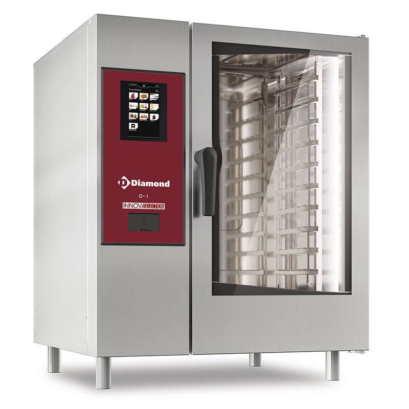 Elektrische Oven ."touch" Met Boiler, Stoom en Convectie 10xgn1/1+ Cleaning