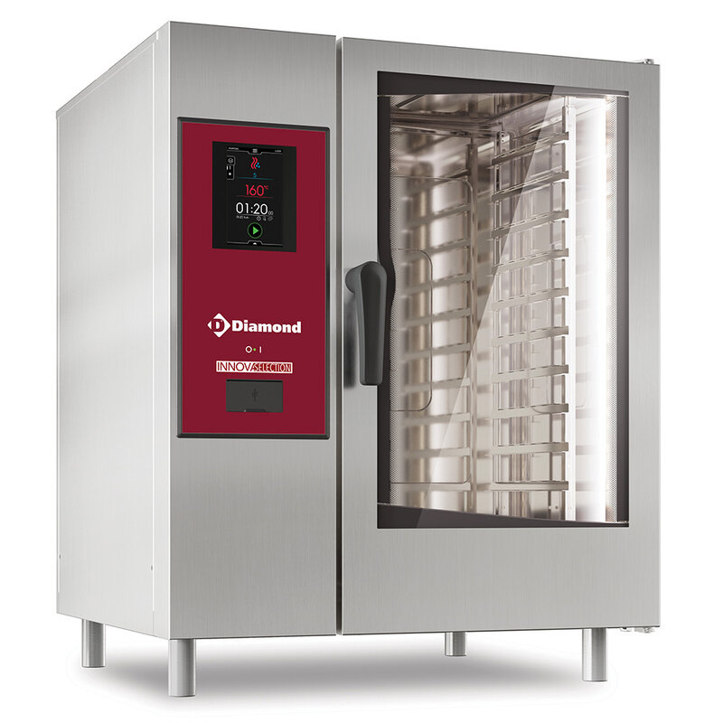 Electrische Oven "touch" Directe Stoom en Convectie 10x GN 1/1 + Cleaning