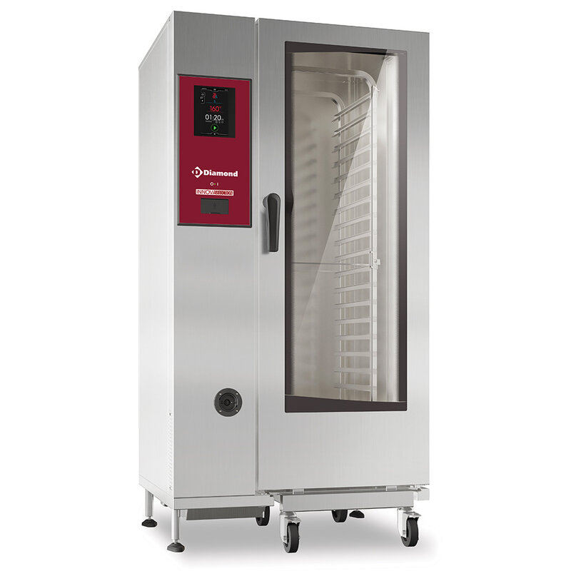 Electrische Oven "touch" Directe Stoom en Convectie, 20x GN 1/1+cleaning