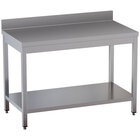 Werktafel Met Onderblad + Achterrand