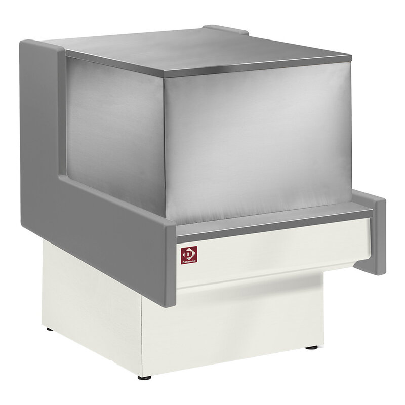 Kassa-sectie 1000 mm - Grijs/wit