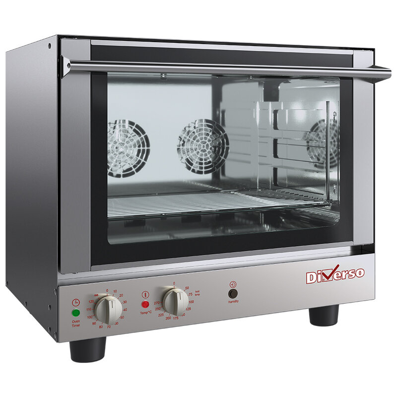 Convectieoven, Elektrisch, 4x Gn1/1 + Manuele Bevochtiger