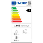 Wijnkast Vitrine, Dubbele Deur, 460 Liter, 1 Temperatuur - Zwart