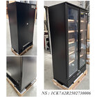 Wijnkast Vitrine, Dubbele Deur, 460 Liter, 1 Temperatuur - Zwart