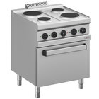 Elektrisch Fornuis 4 Platen, op Elektrische Oven GN 2/1