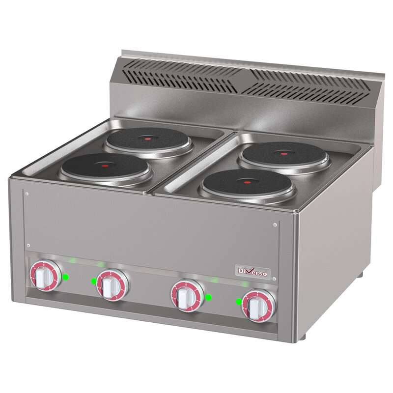 Elektrisch Kookfornuis 4 Platen, -top-