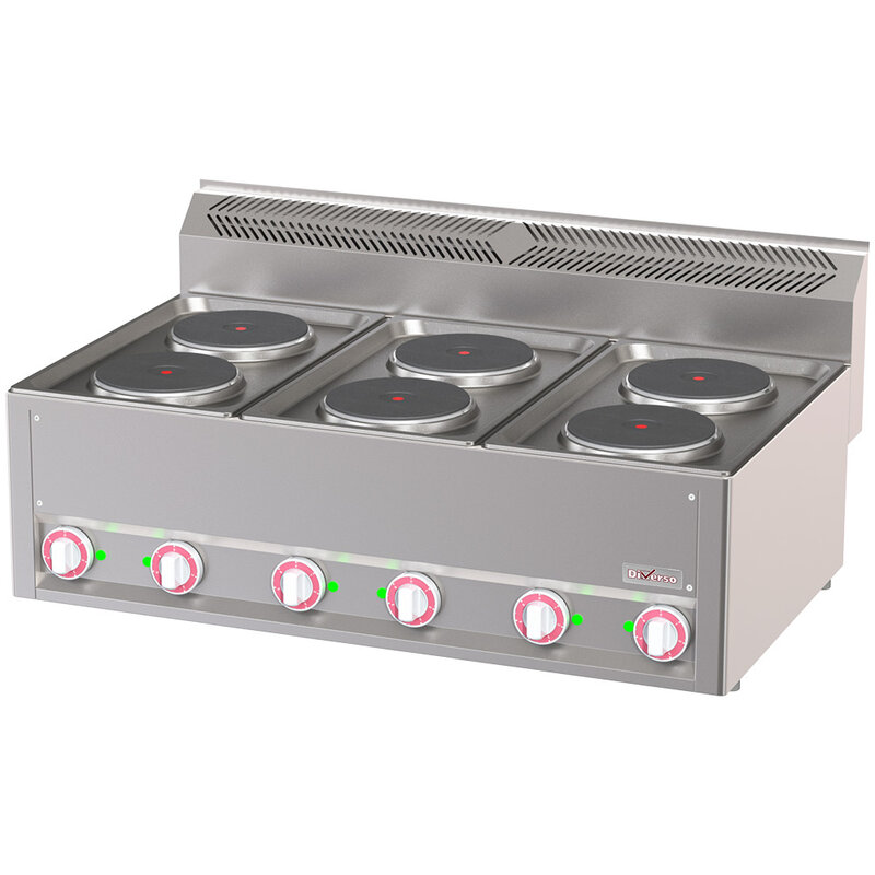 Elektrisch Kookfornuis 6 Platen, -top-